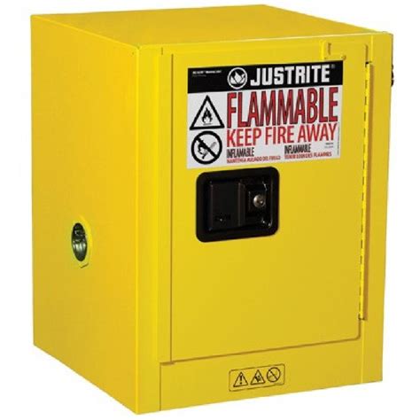 justrite sure-grip ex steel 1 door manual flammables cabinet|justrite 90 gal cabinet.